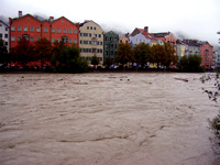 Abbildung Inn Innsbruck Hochwasser